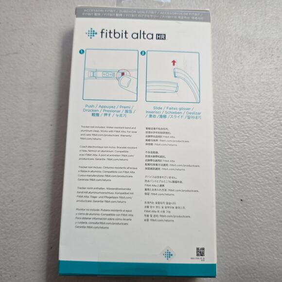 Fitbit Alta Classic Accessory Bands Bracelets Small 1 Black and 1 Pink NIB - Picture 11 of 15